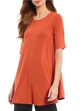 Eileen Fisher Medium Tunic Top Mini Dress Minimalist. **FLAW**
